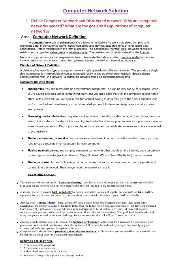 Computer Networks Notes For Mca Pdf